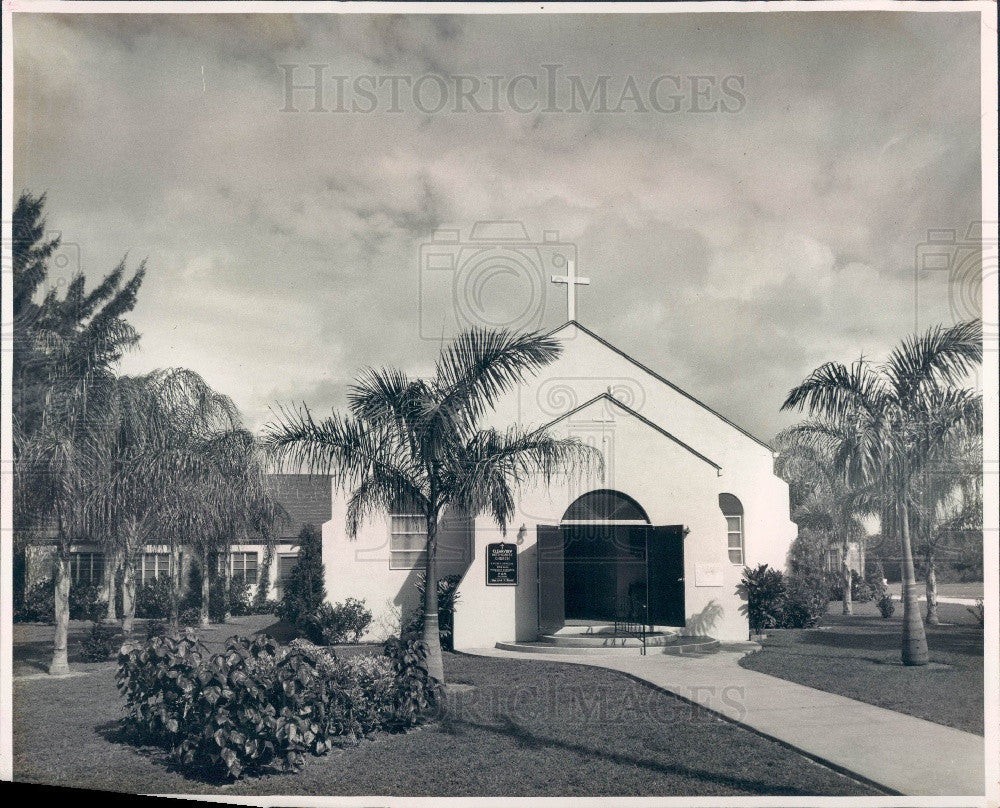 1959 St. Petersburg Clearview Methodist Church Press Photo - Historic Images