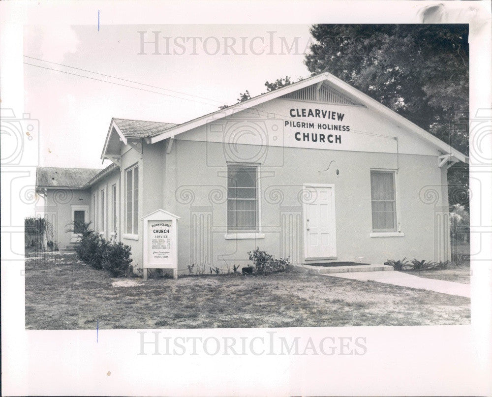 1962 St. Petersburg Clearview Pilgrim Holiness Church Press Photo - Historic Images
