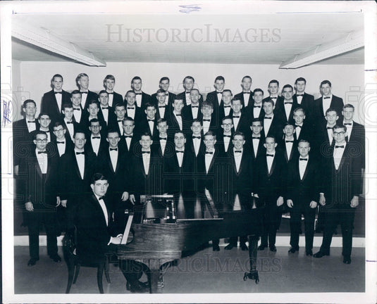 1965 Spartanburg South Carolina Wofford College Choir Press Photo - Historic Images