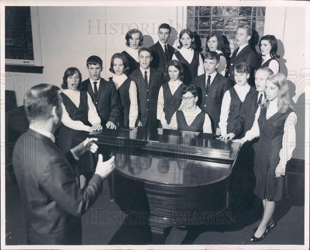 1966 Atlanta Georgia Wesley Singers From Mt Zion Methodist Church Press Photo - Historic Images