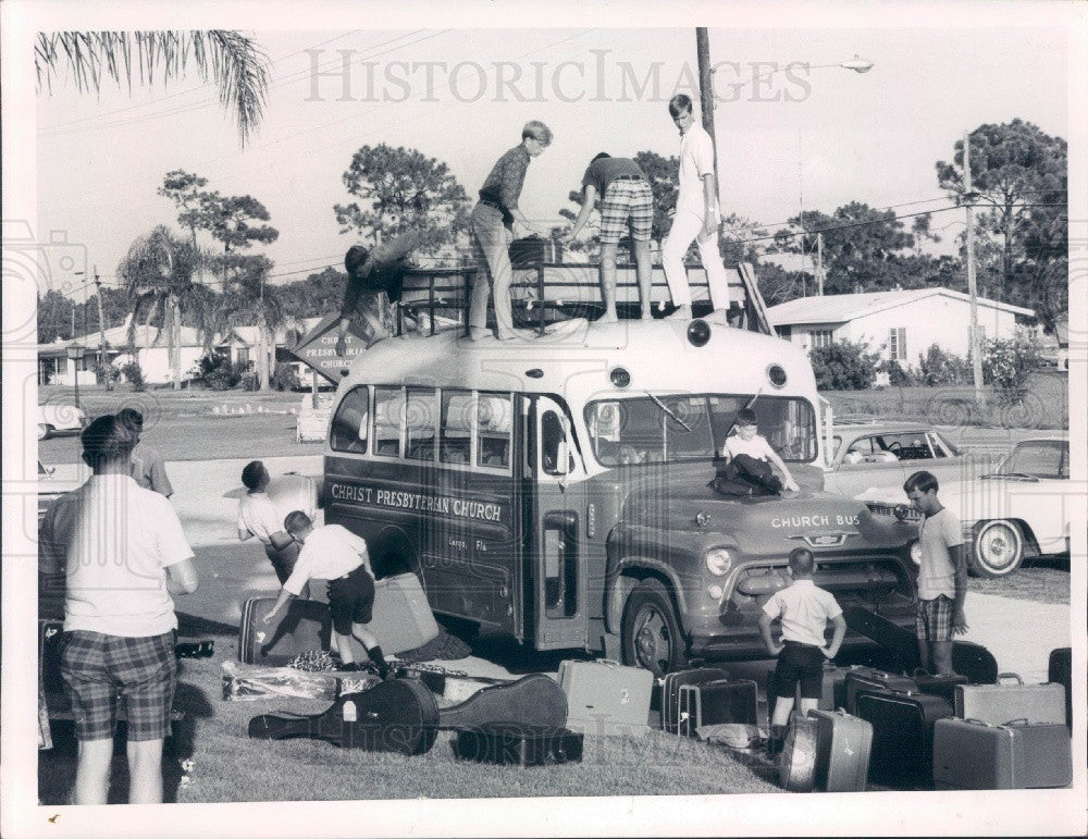 1967 Largo Florida Christ Presbyterian Church Bus Press Photo - Historic Images