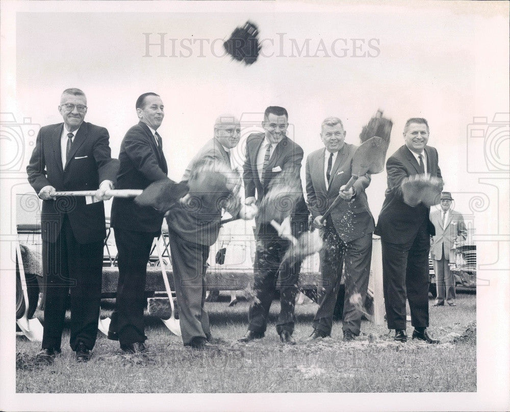 1966 Largo Florida Christ Presbyterian Church Ground Breaking Press Photo - Historic Images