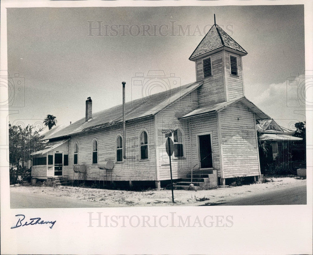 1977 Clearwater Florida Bethany CME Church @ Madison Ave &amp; Pierce St Press Photo - Historic Images