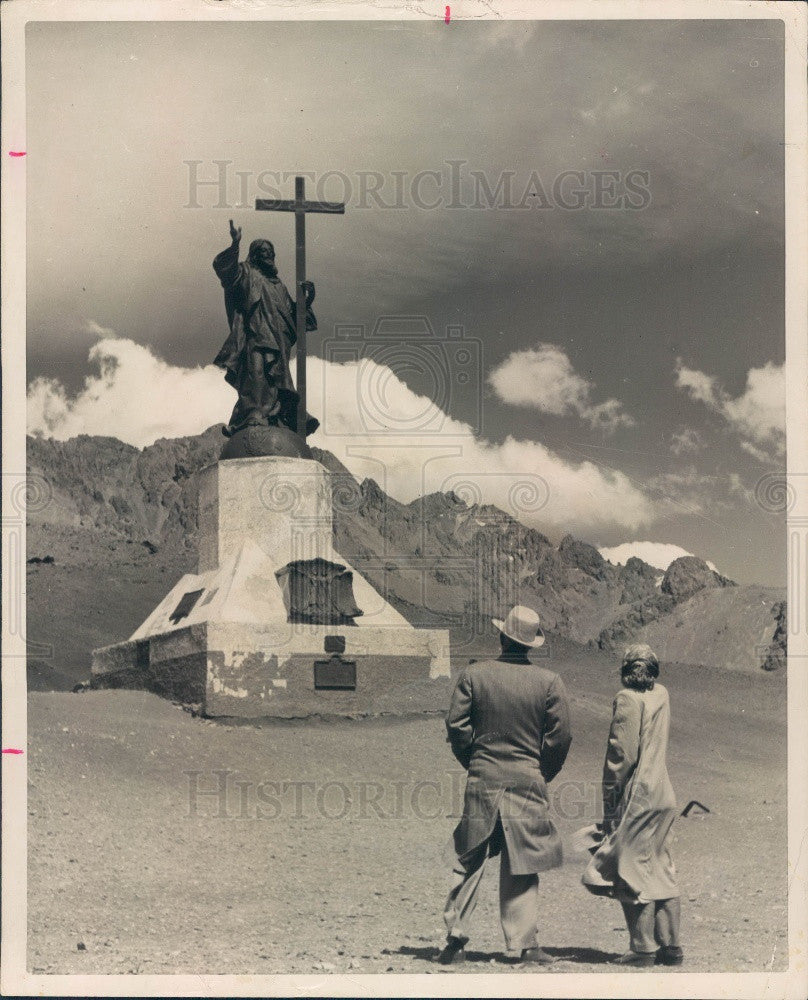 Undated Chile Christ of the Andes Statue Press Photo - Historic Images