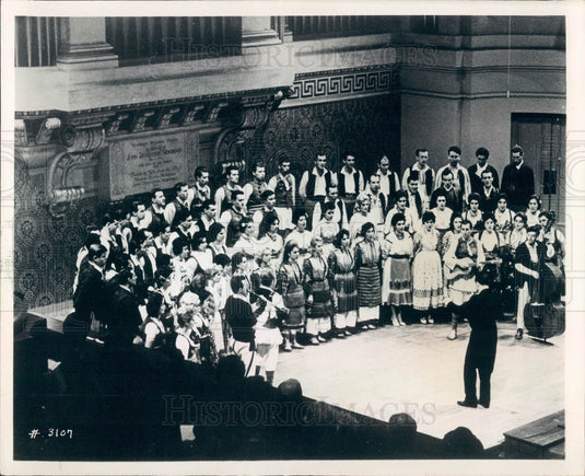 1967 Yugoslavia Bogdan Babich & the Branko Krsmanovich Chorus Press Photo - Historic Images