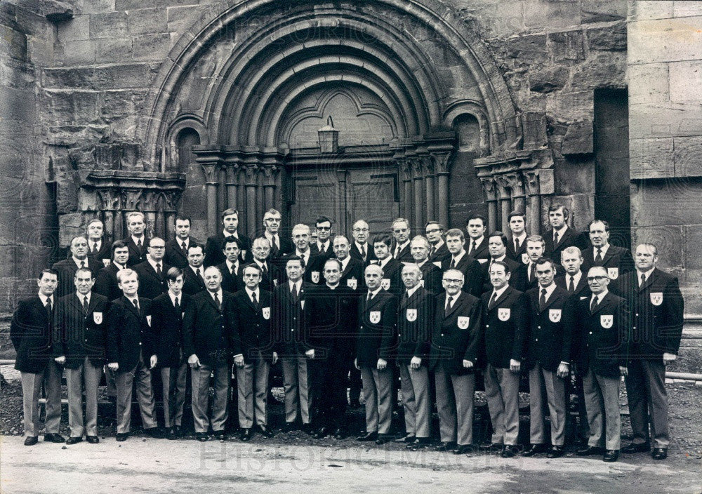 1972 Ottersberg Germany Men&#39;s Choir Press Photo - Historic Images