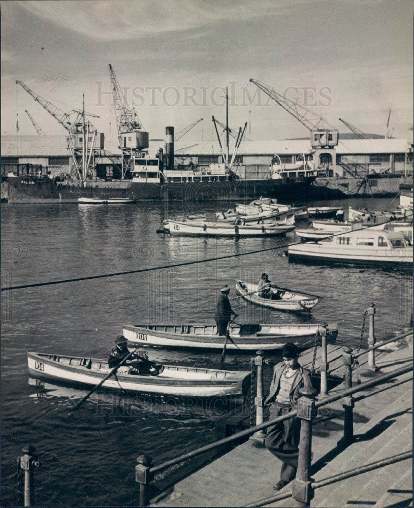 Undated Harbor in Chile Press Photo - Historic Images