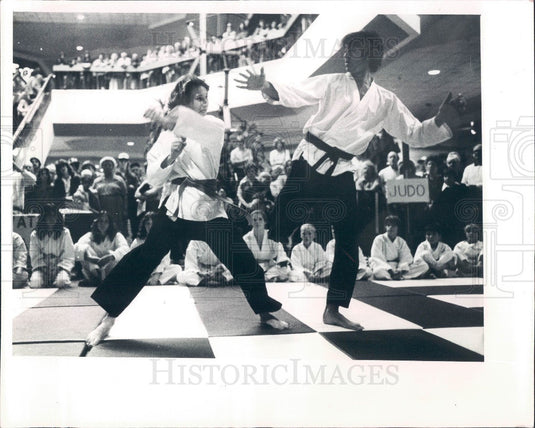 1981 Pinellas Park Florida Recreation Dept Karate Demonstrations Press Photo - Historic Images