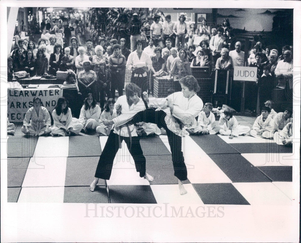1981 Pinellas Park Florida Recreation Dept Karate Demonstrations Press Photo - Historic Images