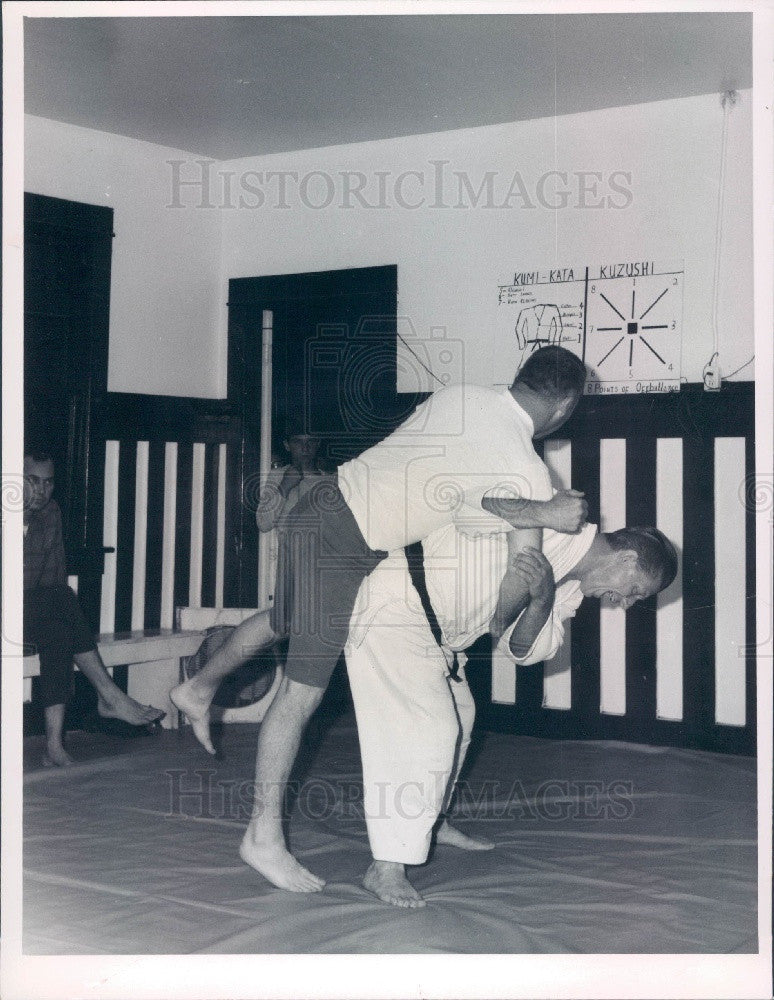 1968 Pinellas Park Florida Police Judo Training Press Photo - Historic Images