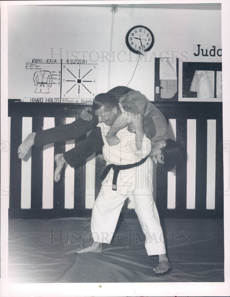 1968 Pinellas Park Florida Police Judo Training Press Photo - Historic Images