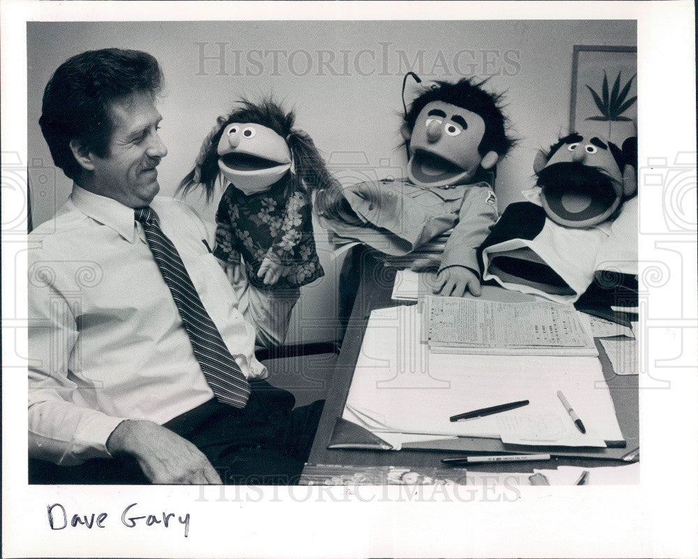 1981 Pinellas Park Florida Police Crime Prevention Puppets Press Photo - Historic Images