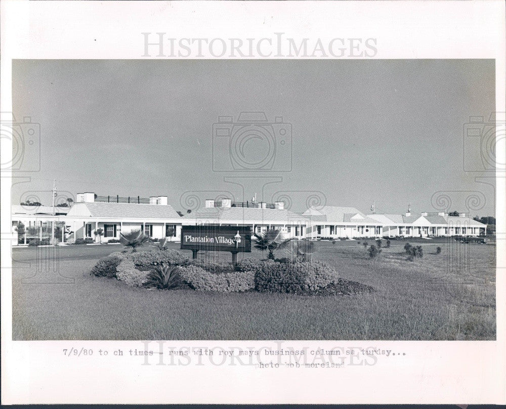 1980 Crystal River Florida Plantation Village Office Complex Press Photo - Historic Images