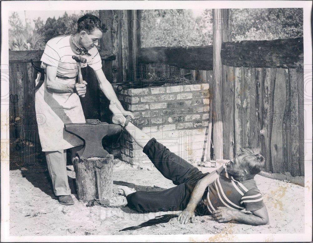 1955 Florida Pirate Village Press Photo - Historic Images