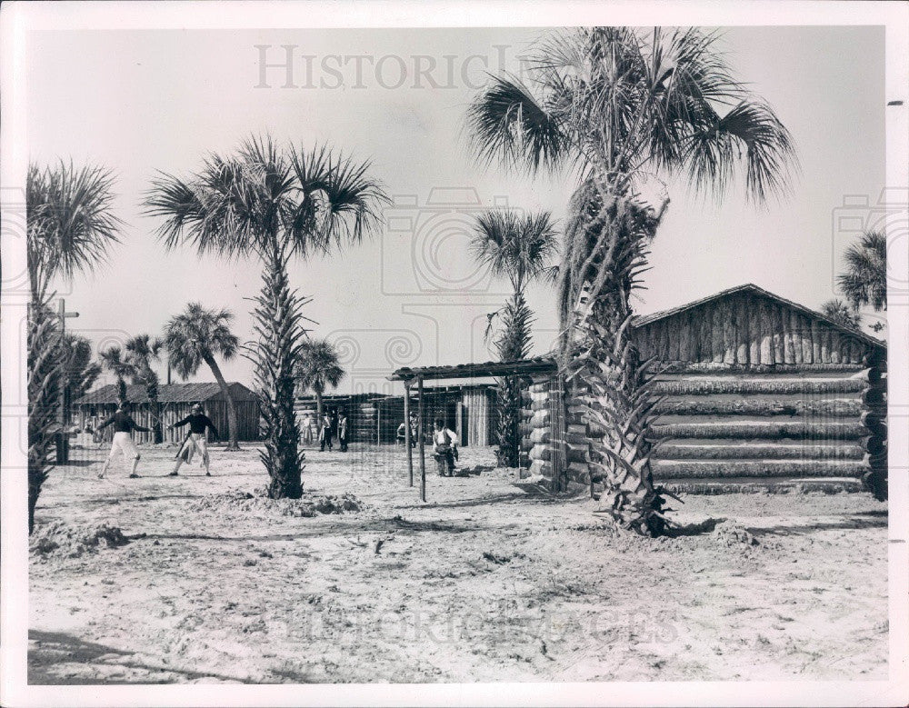 1955 Florida Pirate Village Press Photo - Historic Images