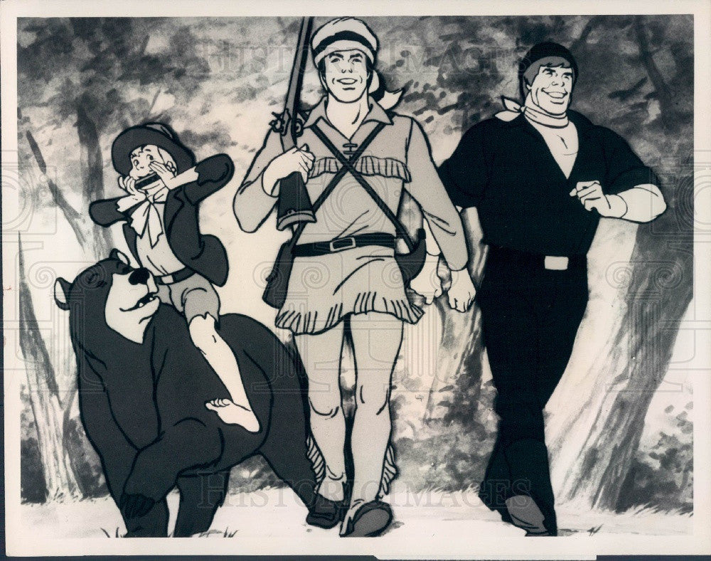 1976 Cartoon Characters Davy Crockett/Matt Henry/Mike Fink Press Photo - Historic Images