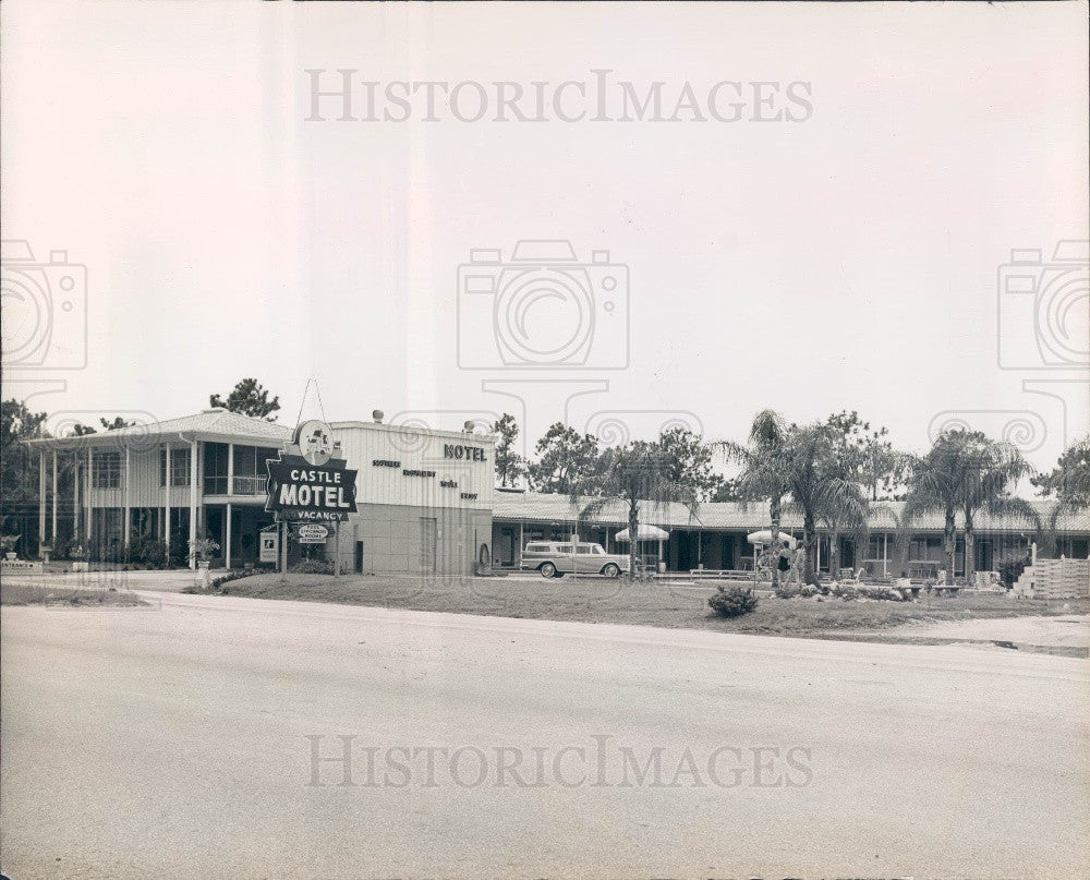 Undated St. Petersburg Florida Castle Motel Press Photo - Historic Images
