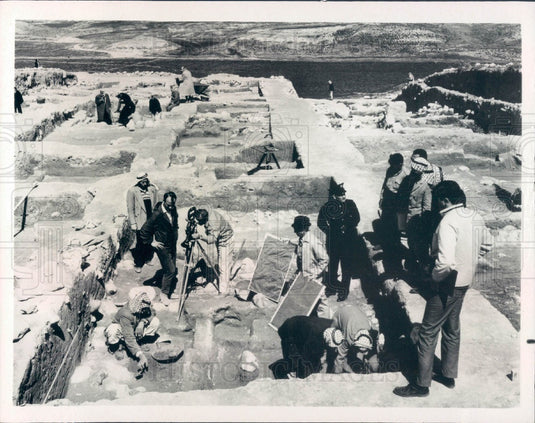 1967 Jordan Valley Archaeology Biblical History Southrn Baptist Hour Press Photo - Historic Images