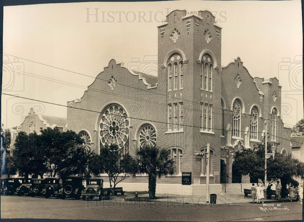 Undated St. Petersburg FL First Ave Methodist Evangelical Church Press Photo - Historic Images