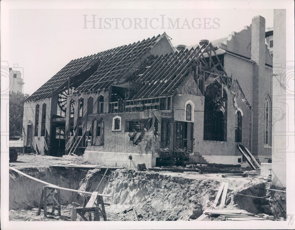 Undated St. Petersburg FL First Ave Methodist Evangelical Church Press Photo - Historic Images