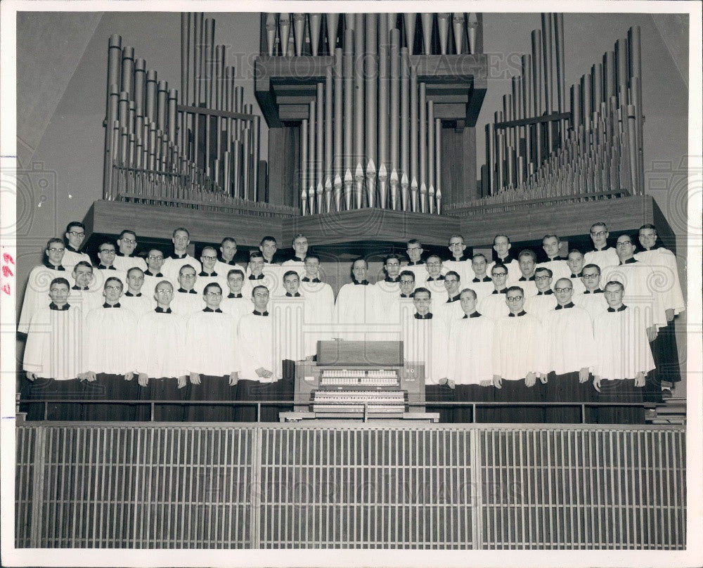 1965 Ft. Wayne Indiana Concordia Senior College Male Chorus Press Photo - Historic Images