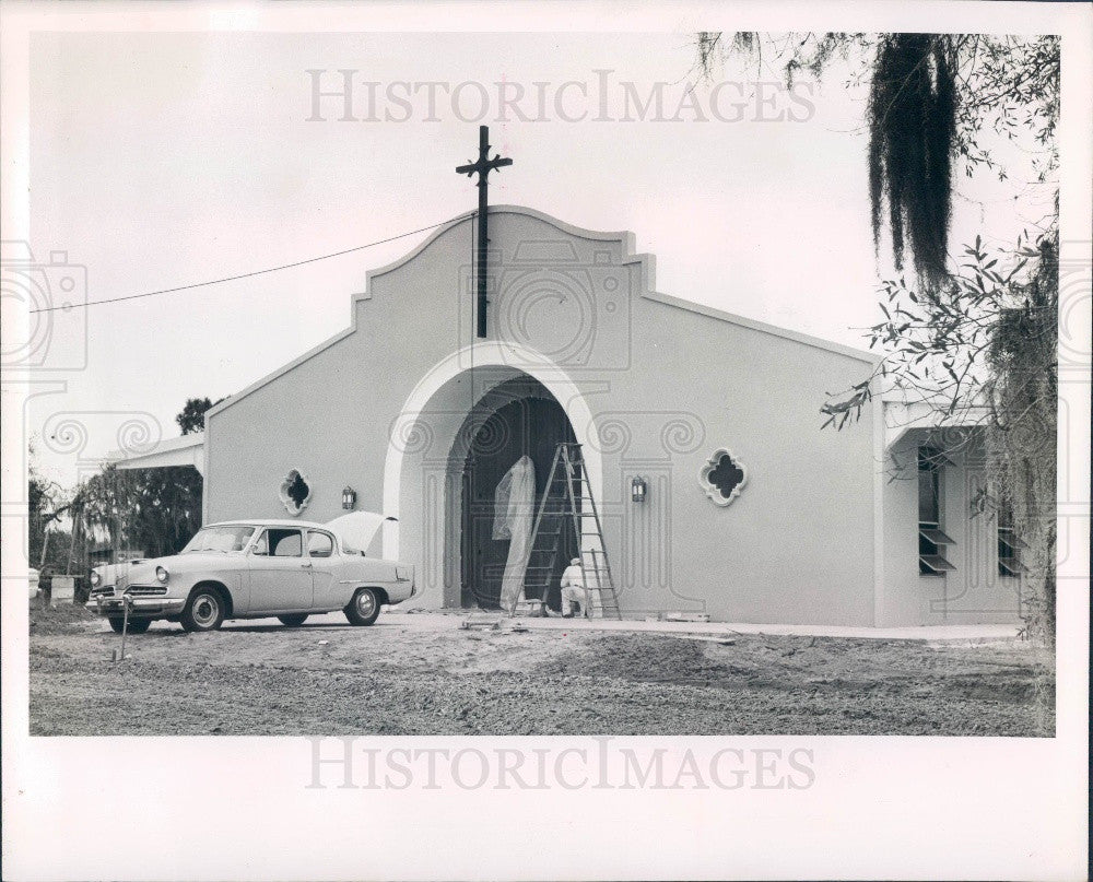 1964 Safety Harbor Florida Espiritu Santo Catholic Church Press Photo - Historic Images