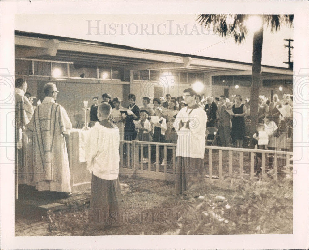 1961 St. Petersburg FL St. Alban&#39;s Episcopal Church Eucharist Press Photo - Historic Images