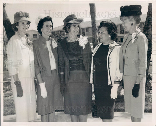 1964 Florida Chiropractic Assoc Women's Auxiliary Officers Press Photo - Historic Images