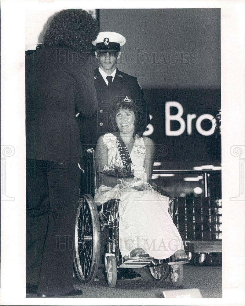 1982 Miss Wheelchair Brenda Whitley Press Photo - Historic Images