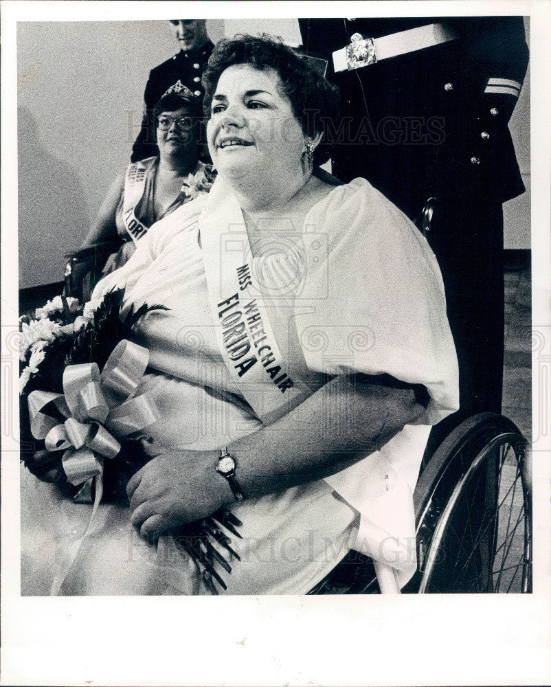 1979 Miss Wheelchair Florida Ethyle Fackler Press Photo - Historic Images