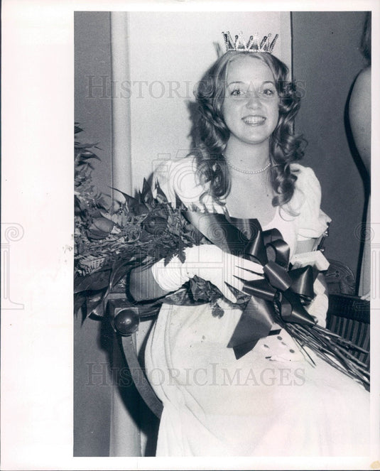 1972 Florida Miss Charlotte County Shrine Queen Sara Smith Press Photo - Historic Images