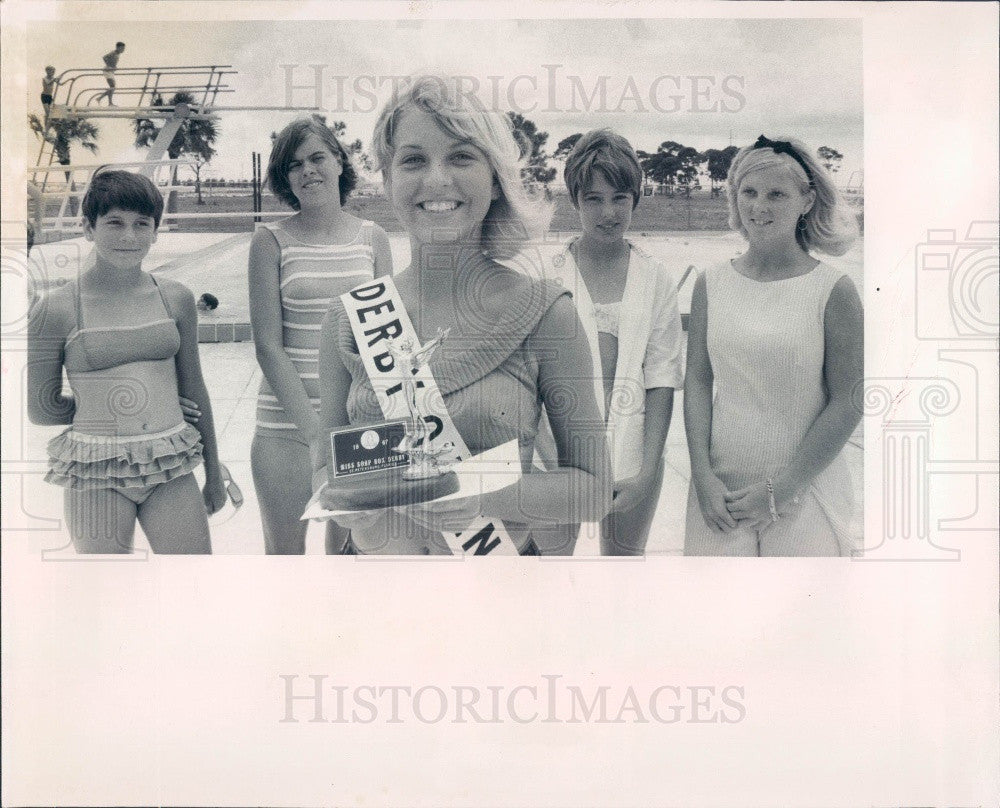 1967 St Petersburg Florida Miss Soap Box Derby Cheryl Bently Press Photo - Historic Images