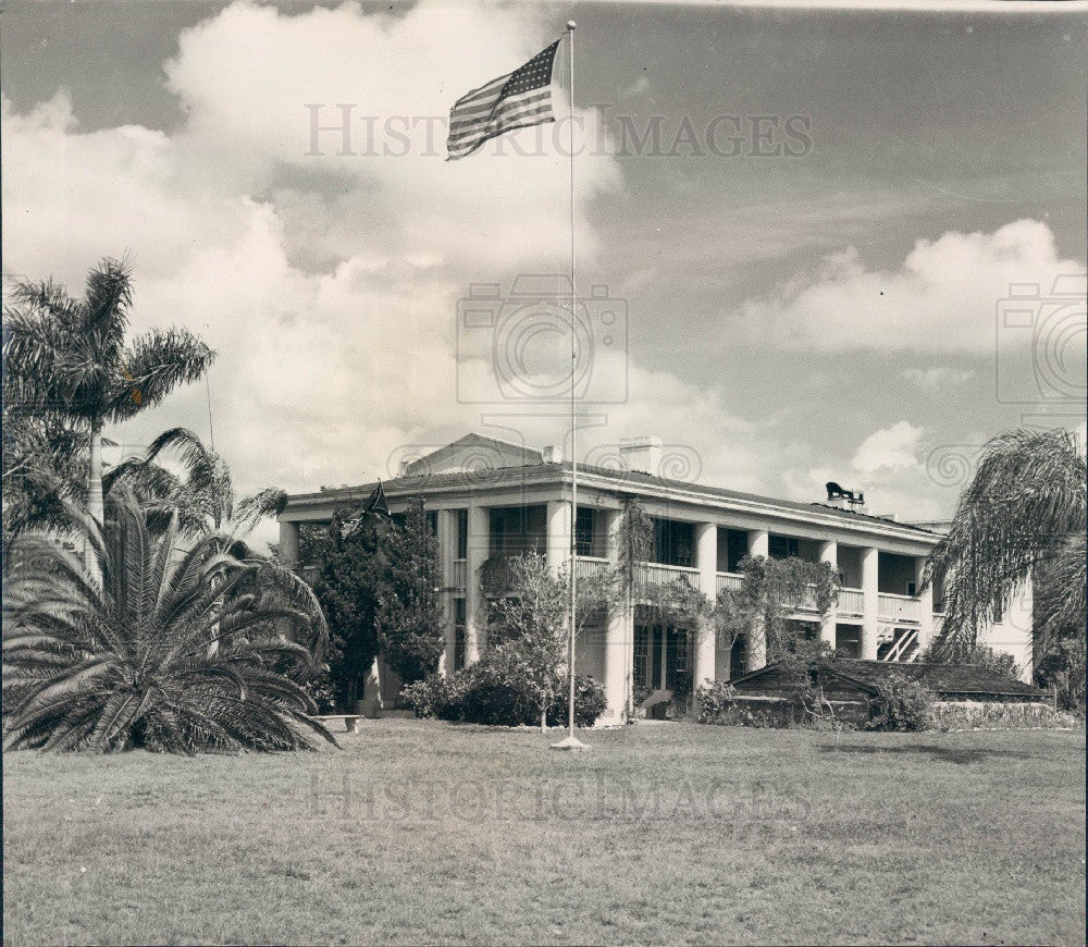 1959 Gamble Mansion in Ellenton Florida Press Photo - Historic Images