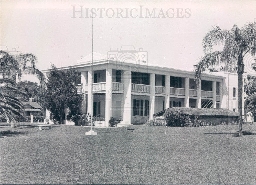 1961 Gamble Mansion in Ellenton Florida Press Photo - Historic Images