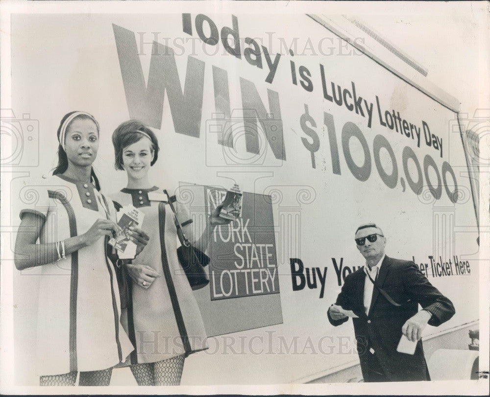 1967 New York City Mayor Lindsay Proclaims Official Lottery Day Press Photo - Historic Images