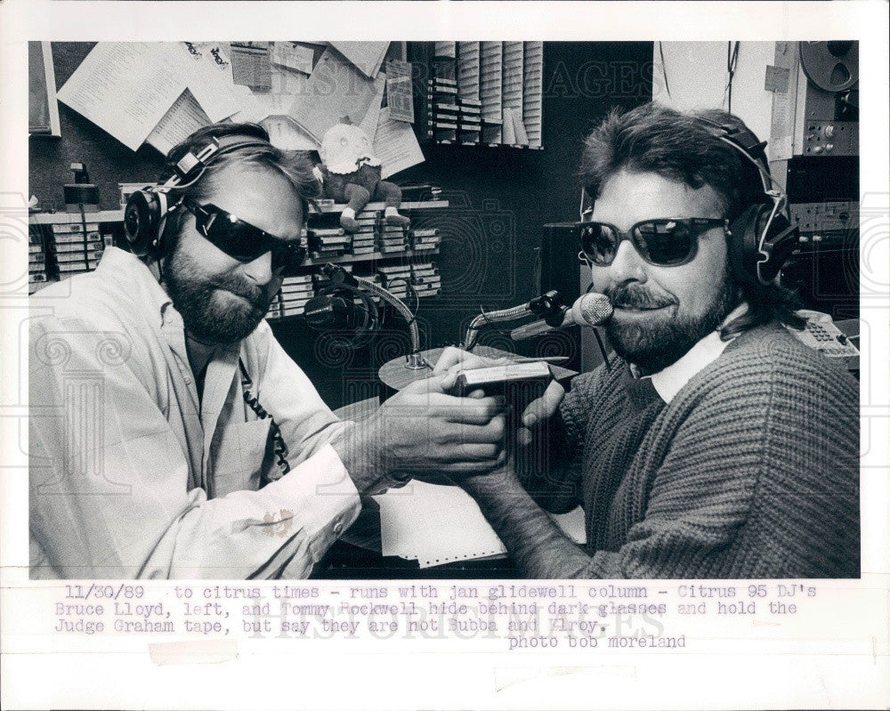 1989 St. Petersburg, Florida Citrus 95 Disk Jockeys Lloyd &amp; Rockwell Press Photo - Historic Images