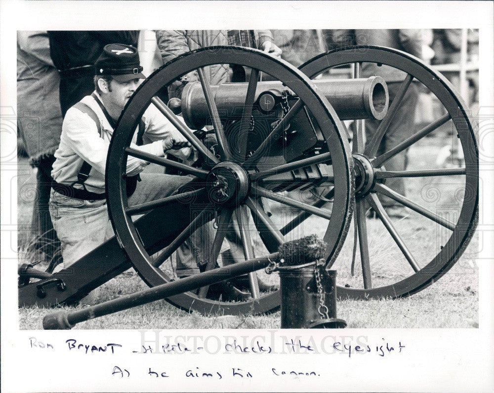 1979 Pasco Florida Civil War Reenactment Southern Artillery Brigade Press Photo - Historic Images