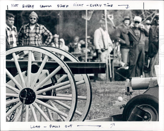 1979 Pasco Florida Civil War Reenactment Southern Artillery Brigade Press Photo - Historic Images