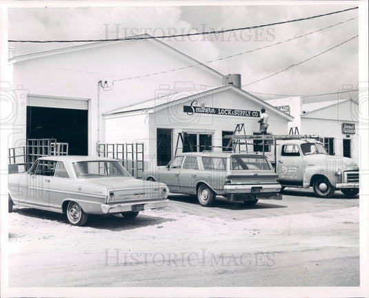 1965 St Petersburg Florida Southern Lock & Supply Company Press Photo - Historic Images
