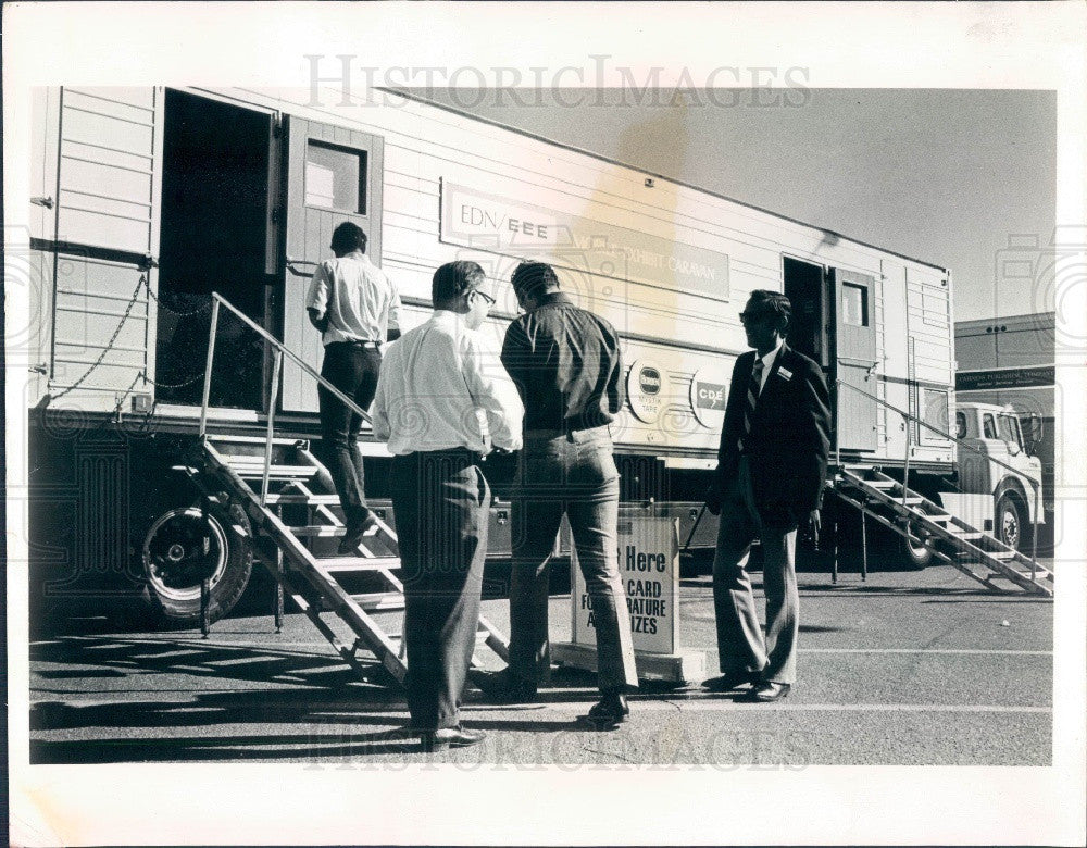 1971 NASA EDN-EEE Mobile Exhibit Caravan Press Photo - Historic Images