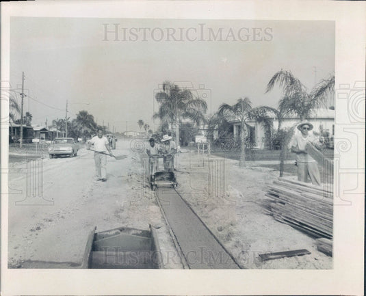 1967 South Pasadena Florida 14th Avenue Improvements Press Photo - Historic Images