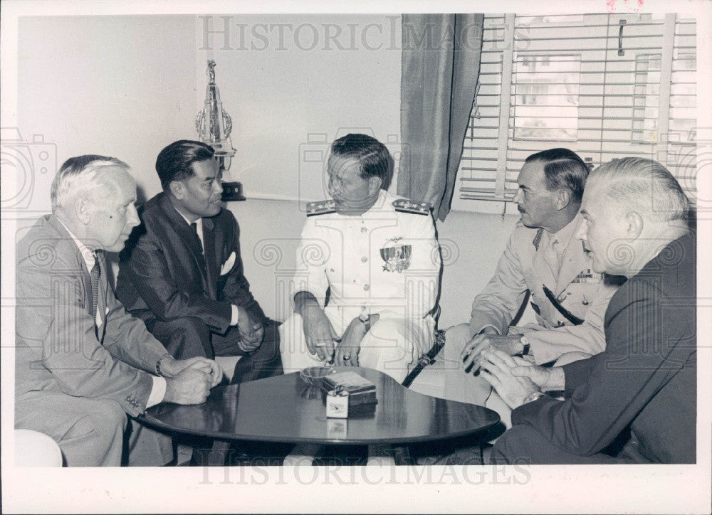 1965 Commander of the United States 7th Fleet Vice Admiral Blackburn Press Photo - Historic Images