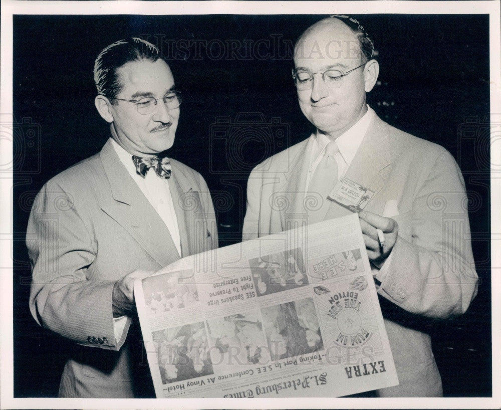 1947 Bill Creech &amp; P K Smith of Westinghouse of Atlanta Press Photo - Historic Images