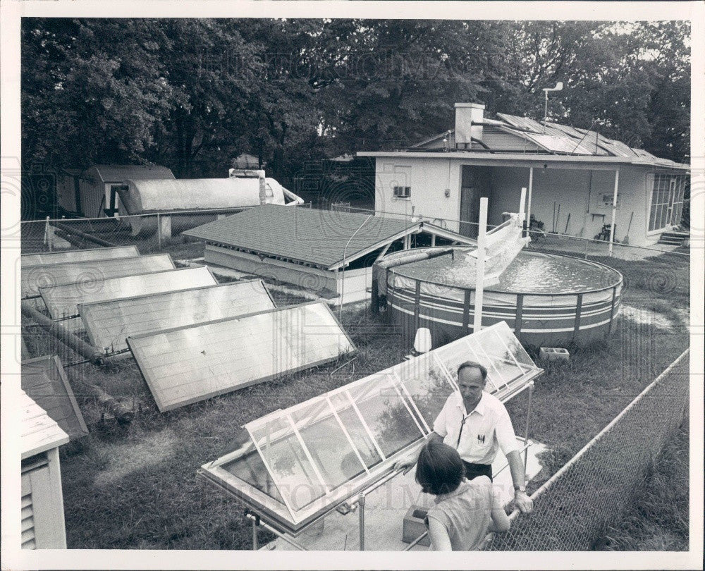 1978 University of Florida Research Solar Farm Press Photo - Historic Images