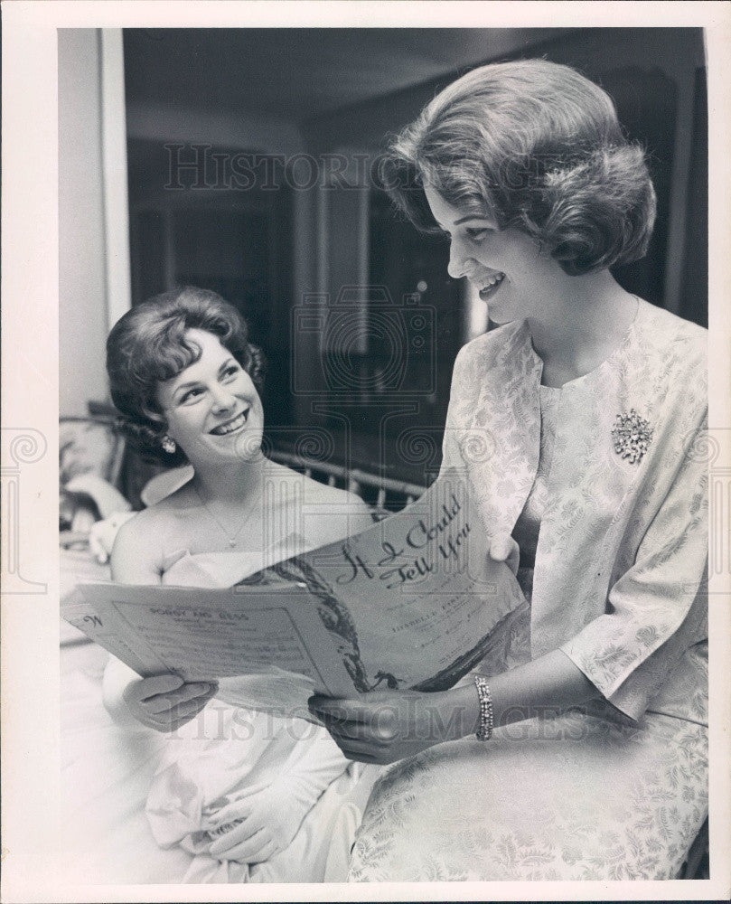 1963 St Petersburg Florida Jeanie w/ Light Brown Hair Marcia Howard Press Photo - Historic Images