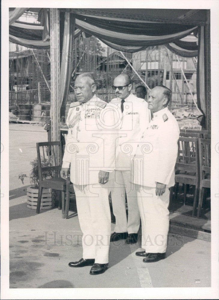1966 Bangkok, Thailand SEATO Medical Research Lab &amp; PM Kittikachorn Press Photo - Historic Images