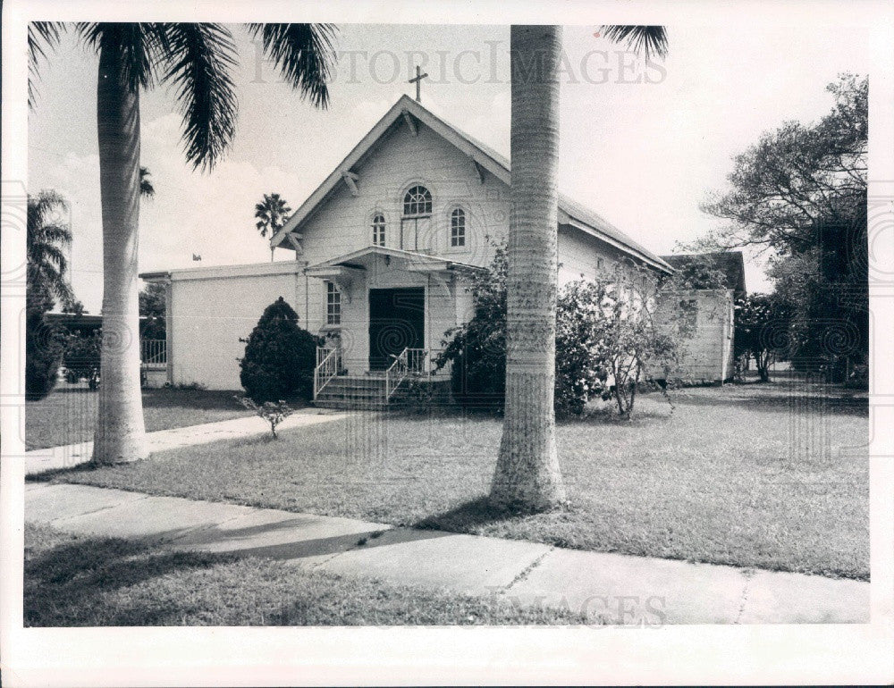1971 Charlotte County, Florida First Catholic Church Press Photo - Historic Images