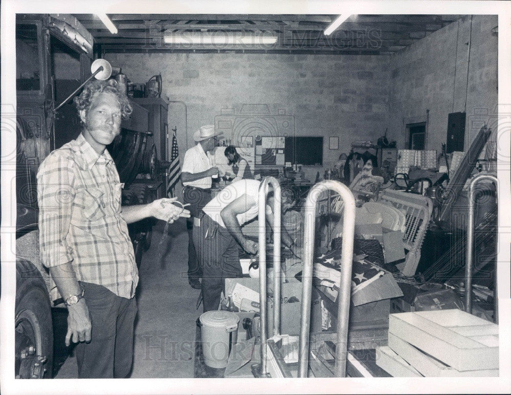 1972 East Charlotte, Florida Volunteer Fire Dept Swap Shop Press Photo - Historic Images