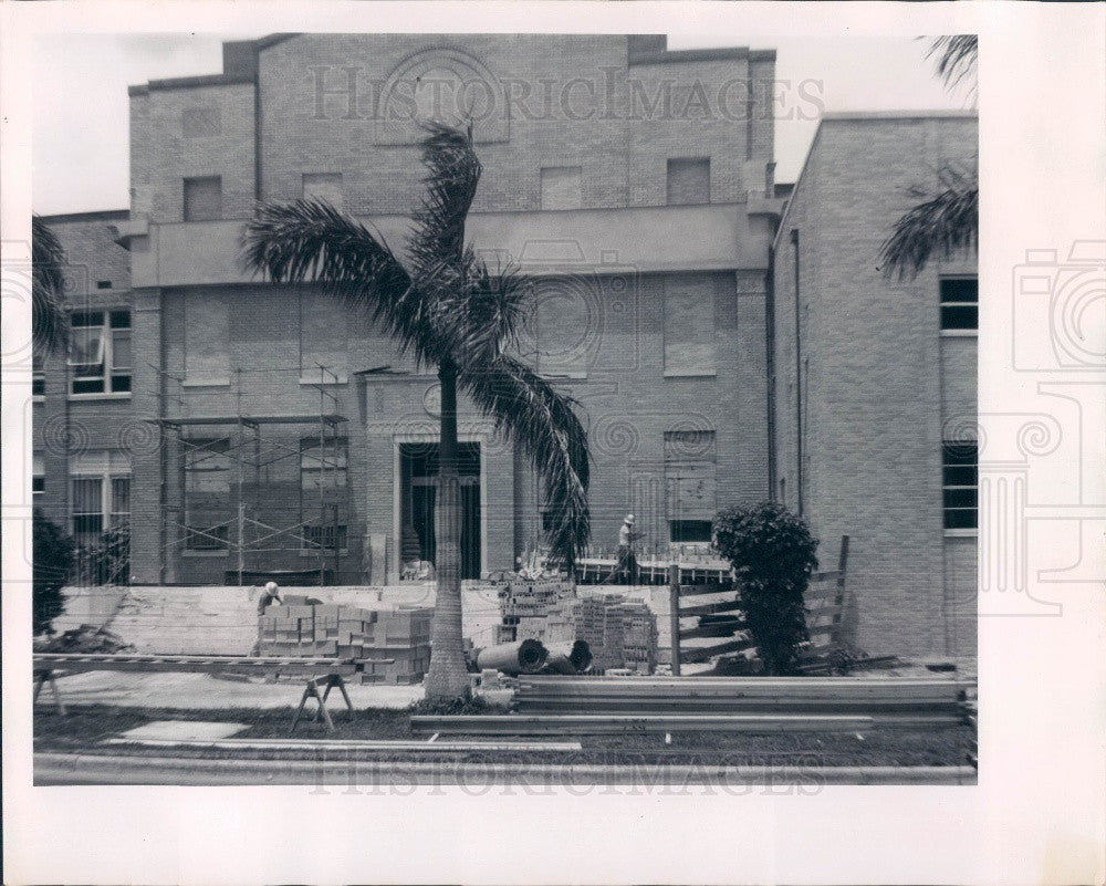 1961 Charlotte County, Florida Courthouse Construction Press Photo - Historic Images