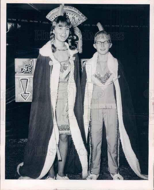 1967 New Port Richey, Florida Chasco Fiesta Prince & Princess Press Photo - Historic Images